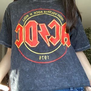 acdc crop top